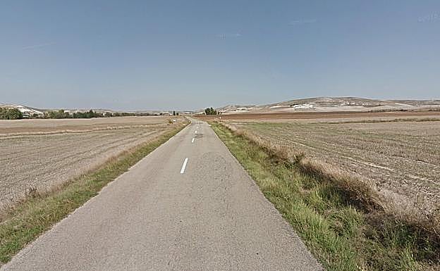 Tramo de la carretera que se va a arreglar