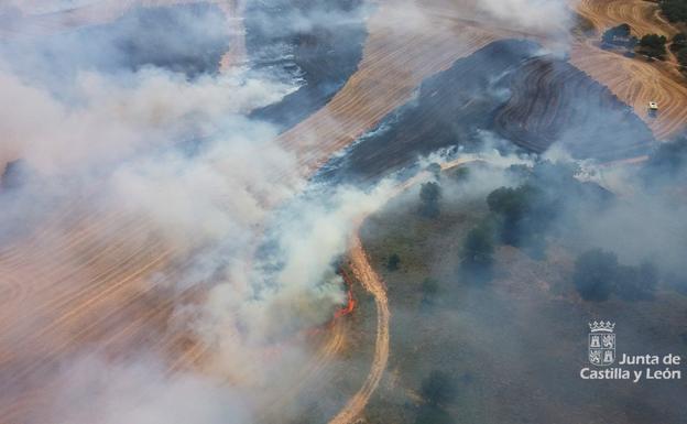 Imagen del incendio