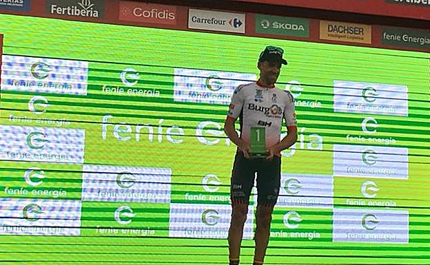 Jordi Simón recogiendo el premio a la Combatividad.