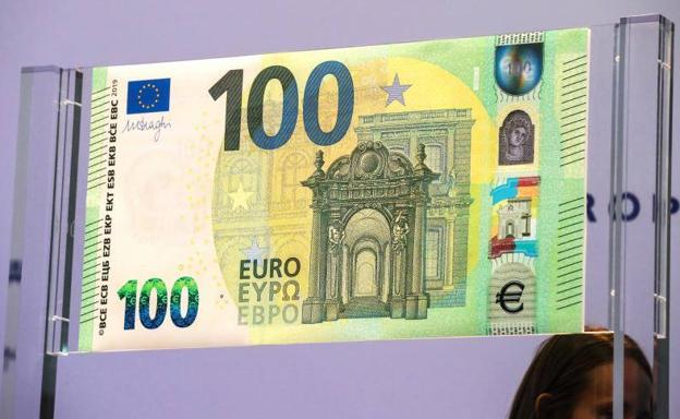 El nuevo billete de 100 euros.