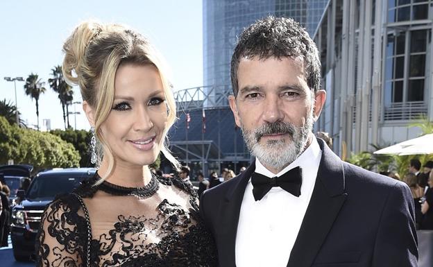 Nicole Kimpel y Antonio Banderas. 