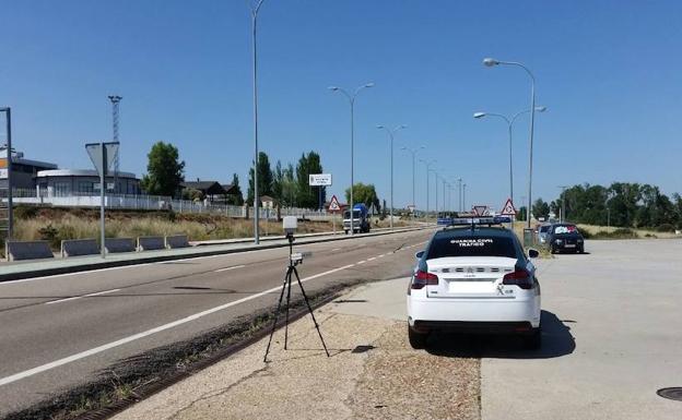 Control de velocidad de la Guardia Civil.