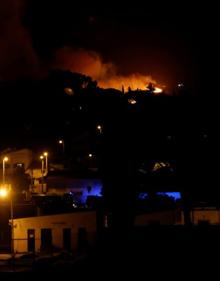 Imagen secundaria 2 - Vista del incendio en Sintra. 