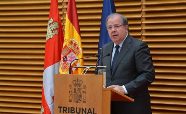 Juan Vicente Herrera en la inauguración de las Jornadas de presidentes de Tribunales Superiores de Justicia. 