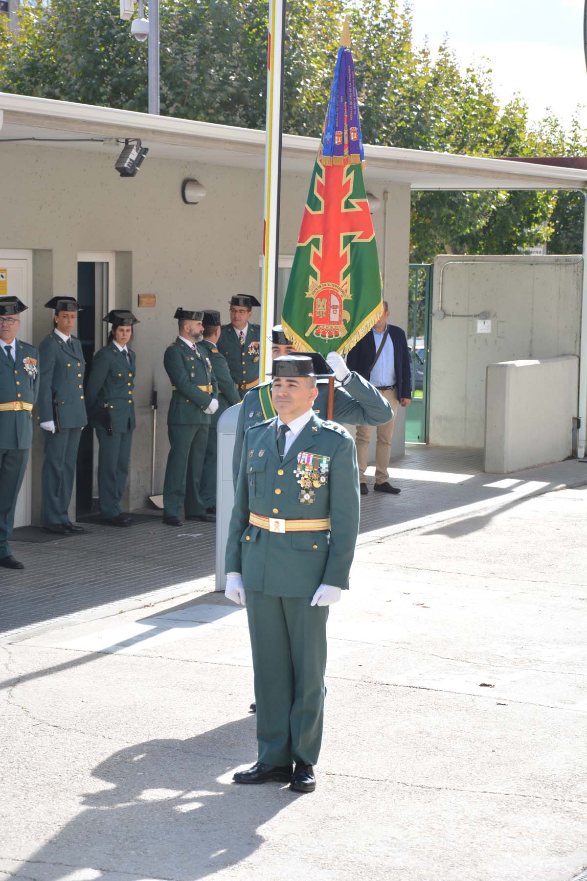 La casa cuartel de la Guardia Civil en Burgos acoge los actos del día de la patrona del cuerpo.
