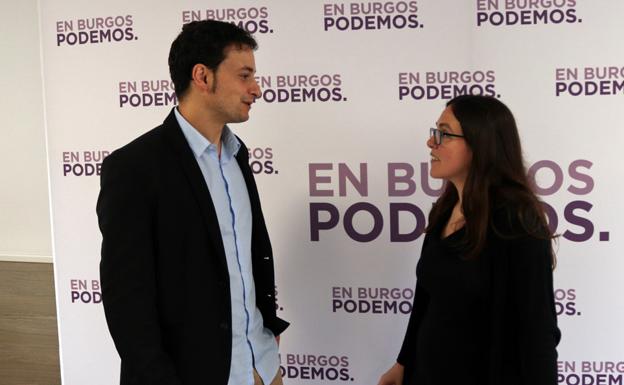 Félix Díez y Laura Domínguez, procuradores de Podemos por Burgos