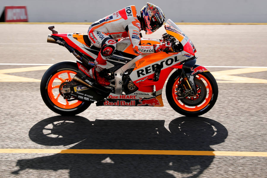 Marc Márquez, en el circuito de Motegi.