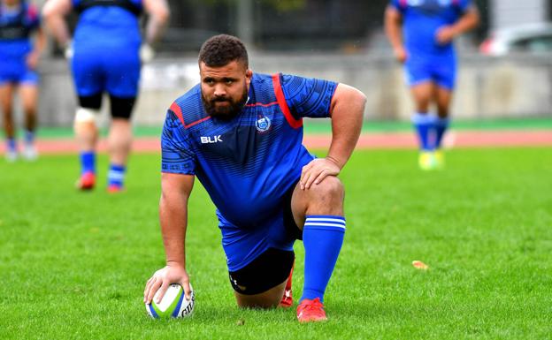 La selección samoana se ejercita en San Sebastián.