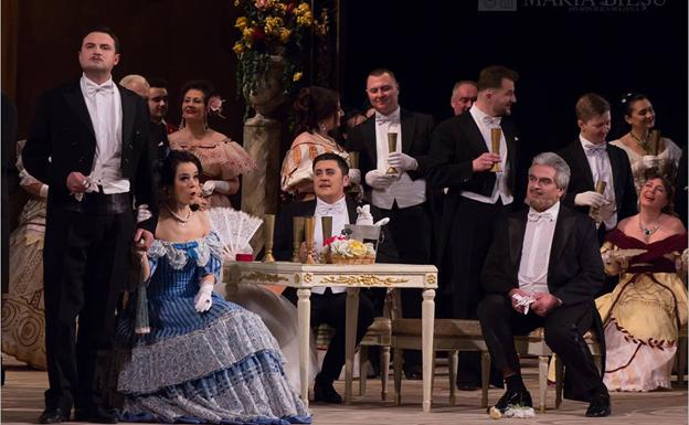 Una escena de La Traviata', de Verdi. 