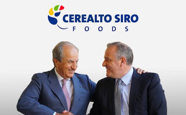 El presidente del Grupo Siro, José Manuel González Serna, junto al presidente de Cerealto, Luis Ángel López (D). 