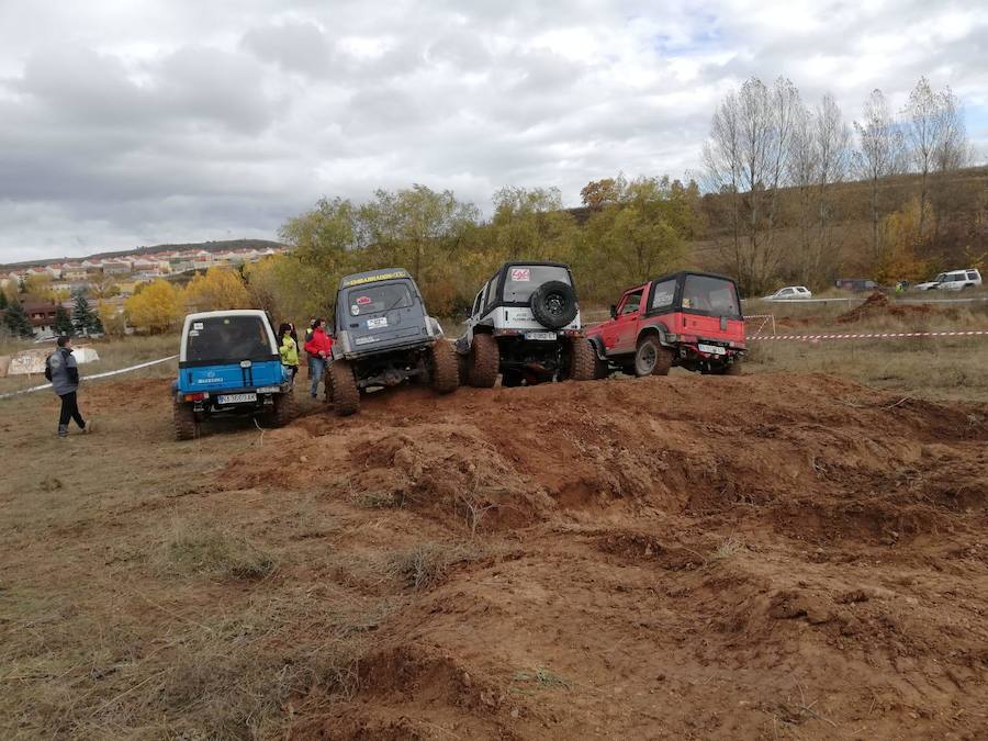 Cerca de 600 personas se han acercado hoy a Cardeñadijo para disfrutar con la destreza de una treintena de todoterrenos