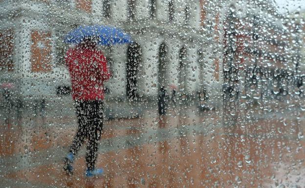 Lluvia en Valladolid. 