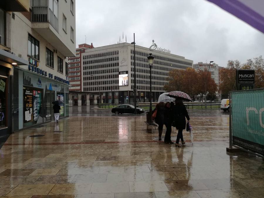 La lluvia llega a Burgos y se quedará, al menos, una semana