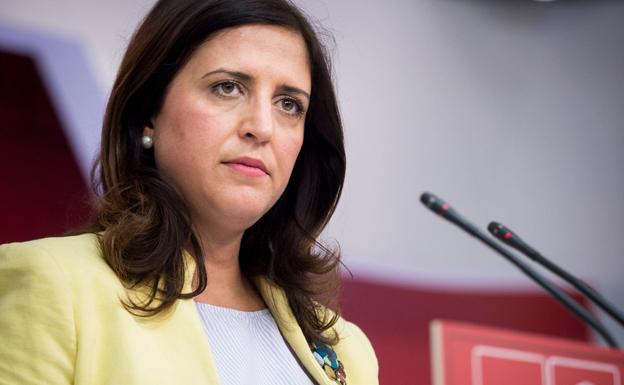 Esther Peña, secretaria general del PSOE de Burgos y diputada nacional. 