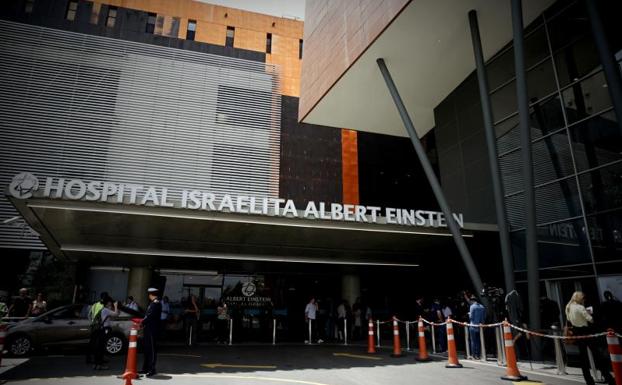 Vista exterior del hospital Albert Einstein en Sao Paulo (Brasil).