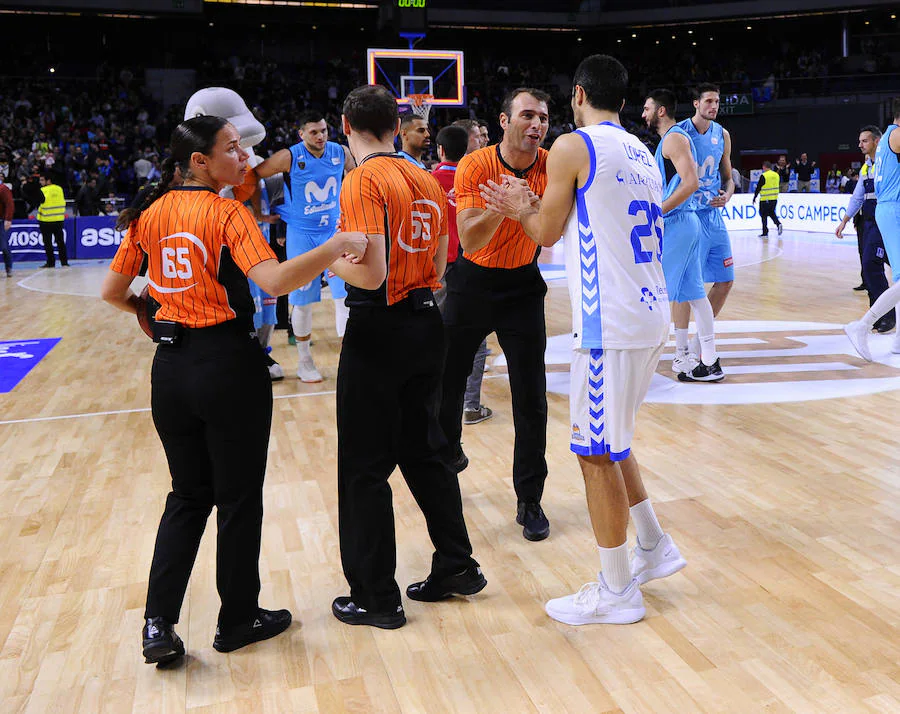 Un resumen en imágenes del partido que ha enfrentado hoy al Movistar Estudiantes y el San Pablo Burgos en el Wizink Center de Madrid.