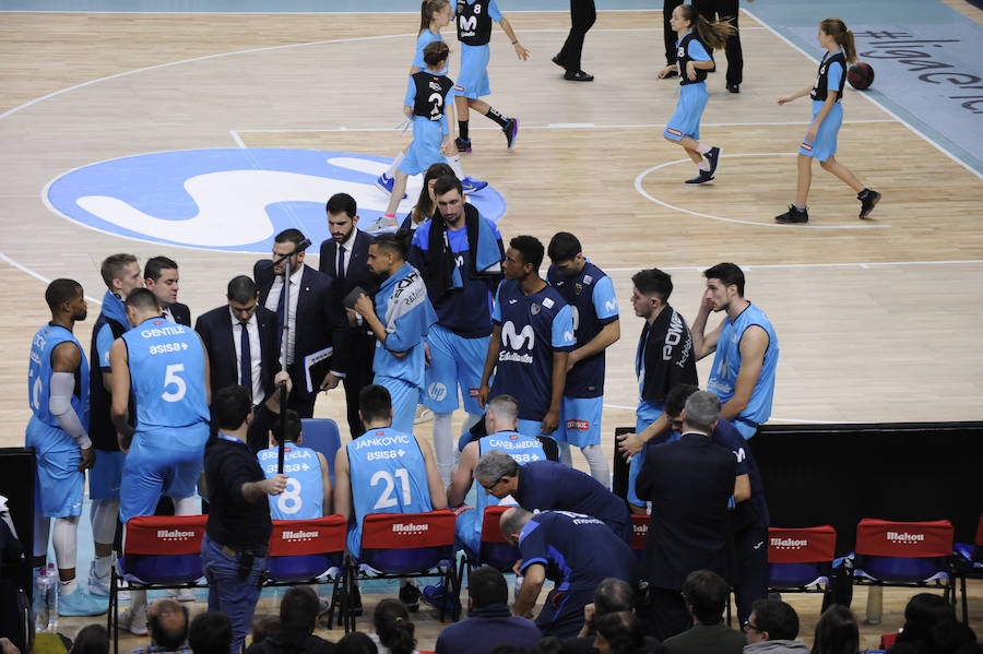 Un resumen en imágenes del partido que ha enfrentado hoy al Movistar Estudiantes y el San Pablo Burgos en el Wizink Center de Madrid.