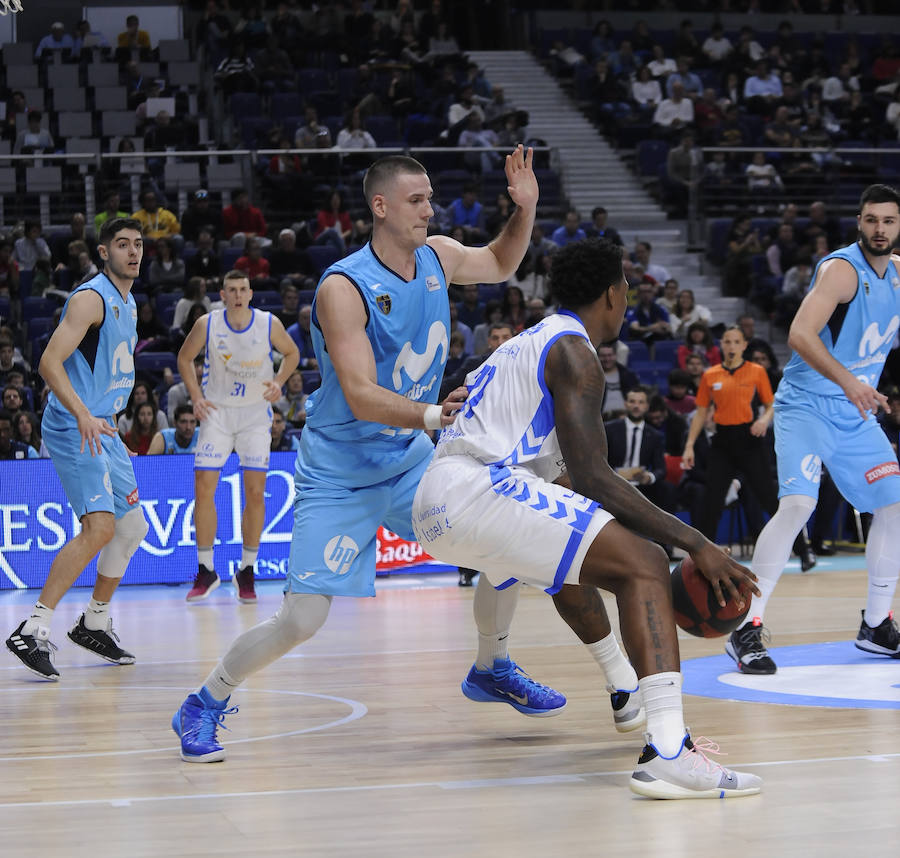 Un resumen en imágenes del partido que ha enfrentado hoy al Movistar Estudiantes y el San Pablo Burgos en el Wizink Center de Madrid.