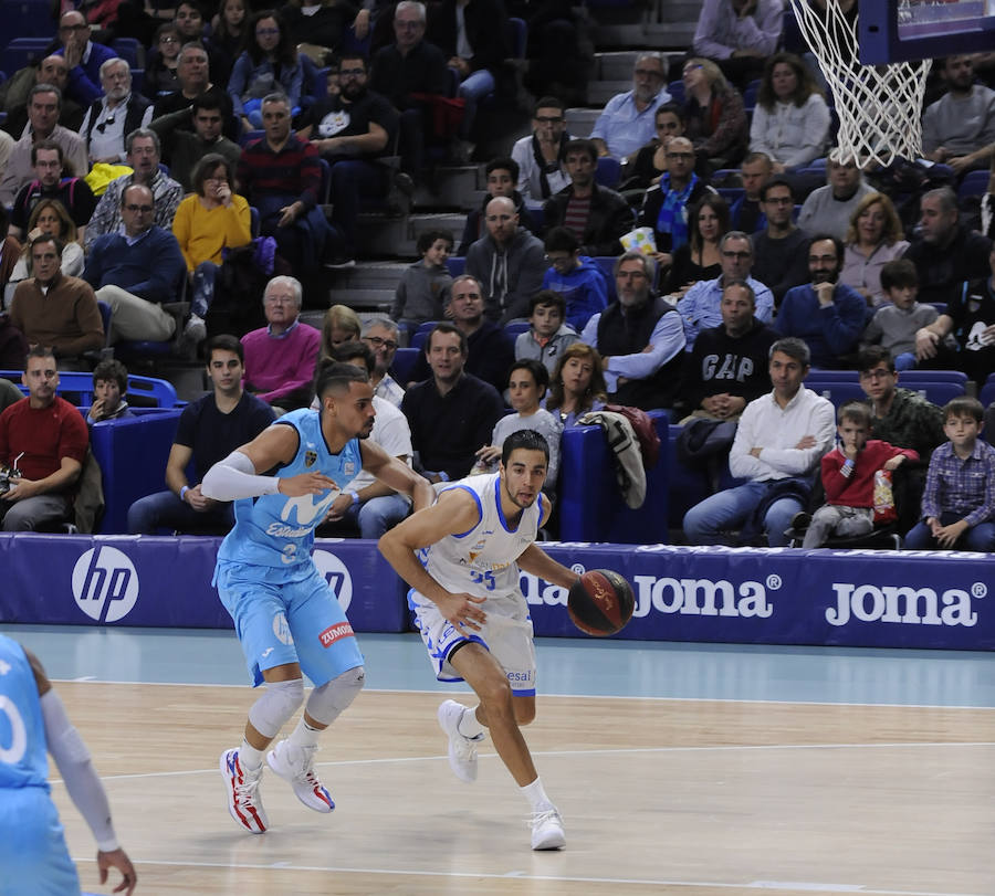 Un resumen en imágenes del partido que ha enfrentado hoy al Movistar Estudiantes y el San Pablo Burgos en el Wizink Center de Madrid.