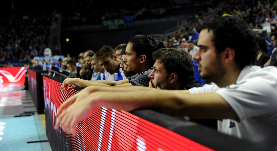 Un resumen en imágenes del partido que ha enfrentado hoy al Movistar Estudiantes y el San Pablo Burgos en el Wizink Center de Madrid.