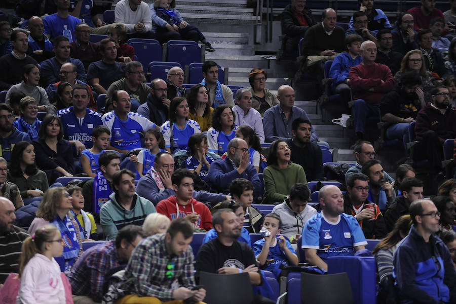 Cientos de aficionados burgaleses vuelven a desplazarse en masa al WiZink Center de Madrid para apoyar al San Pablo