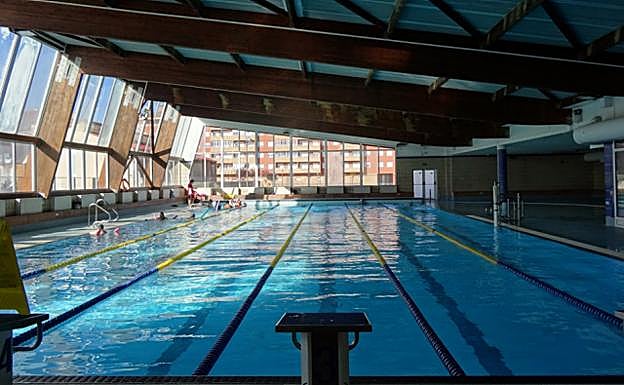 Piscina cubierta municipal de Aranda donde se realizala la prueba. 
