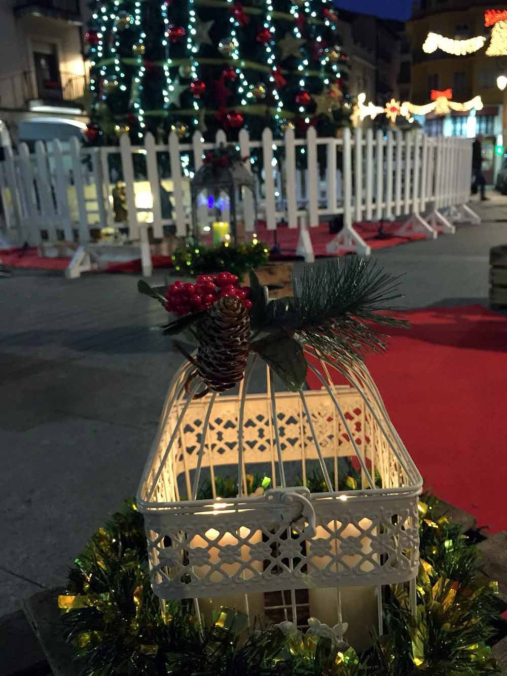 El espectáculo 'Fantasía de luz' inauguró la programación navideña de Aranda de Duero