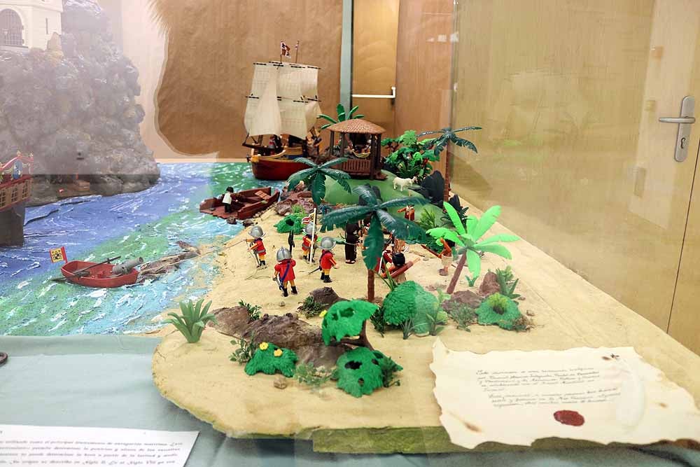 El MEH acoge una nueva exposición temporal con figuras de Playmobil sobre el hito del descubrimiento del nuevo mundo.