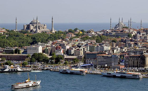 Vista aérea de Estambul.