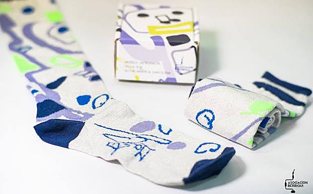Calcetines de la colección de la Asociación Berbiquí. 