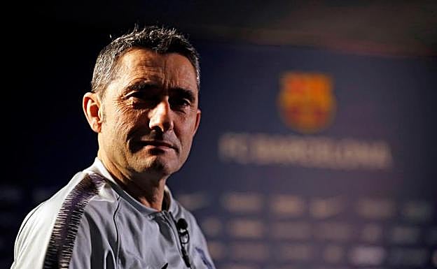 Ernesto Valverde, entrenador del Barça.