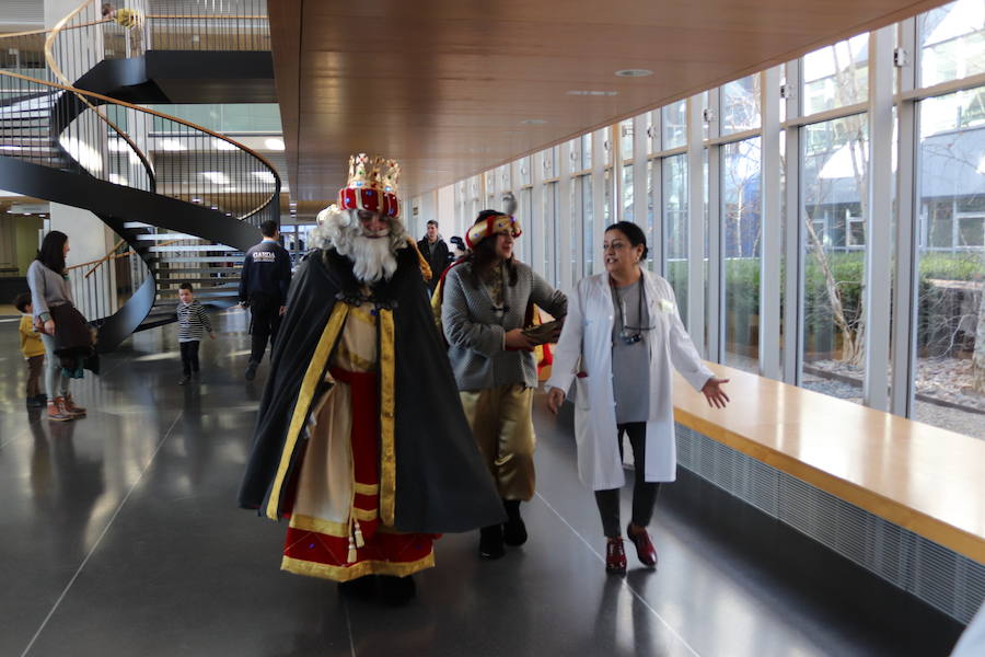 Fotos: La visita de los Reyes Magos al HUBU, en imágenes