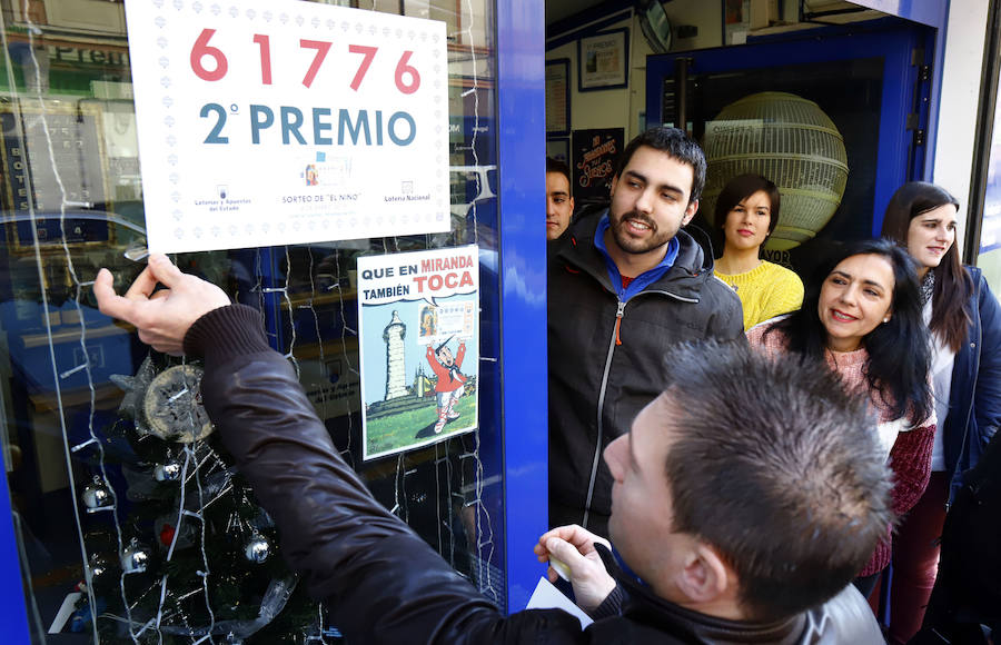 Fotos: El Niño ha sonreído a Miranda con 750.000 euros del Segundo Premio