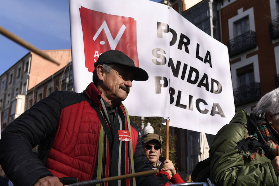 Fotos: Manifestación en Valladolid en defensa de la sanidad pública de Castilla y León