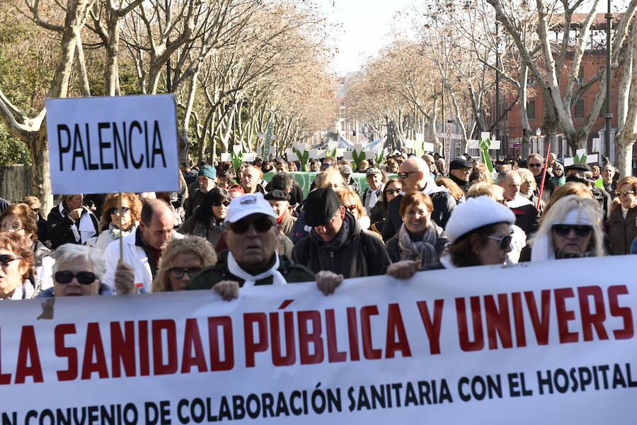 Fotos: Manifestación en Valladolid en defensa de la sanidad pública de Castilla y León