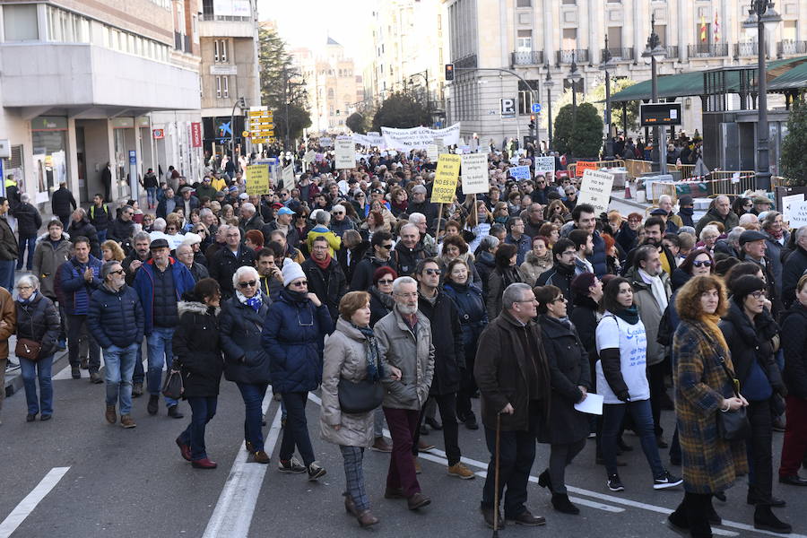 Fotos: Manifestación en Valladolid en defensa de la sanidad pública de Castilla y León