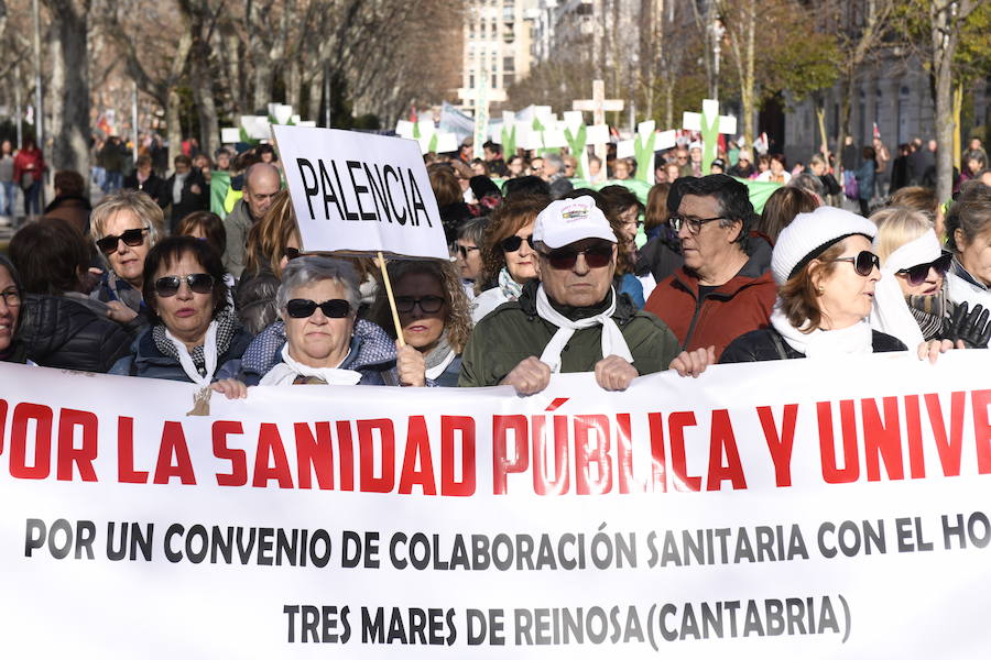 Fotos: Manifestación en Valladolid en defensa de la sanidad pública de Castilla y León