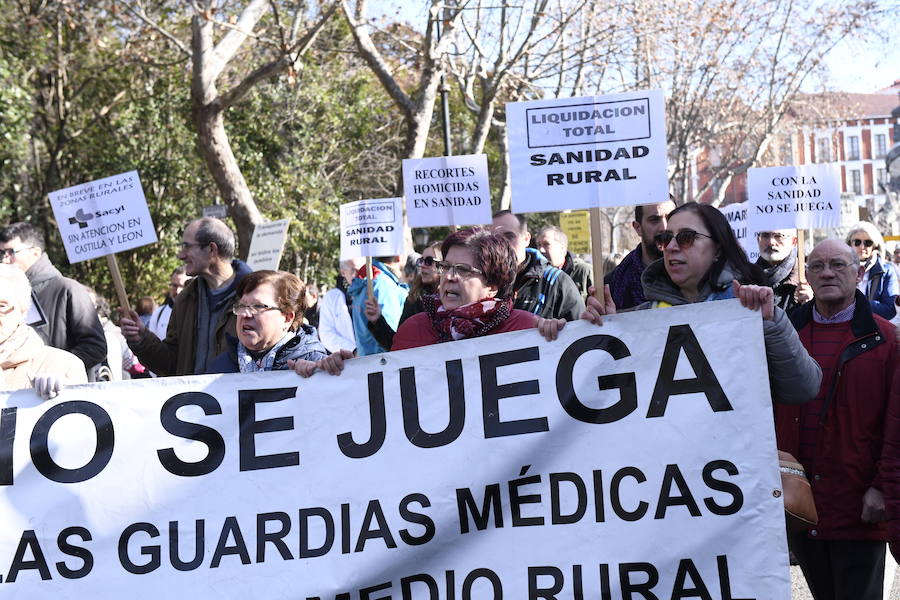 Fotos: Manifestación en Valladolid en defensa de la sanidad pública de Castilla y León