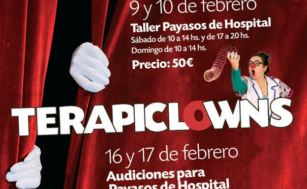 Terapiclowns organiza un taller de Payasos de Hospital los días 9 y 10 de febrero en La Parrala