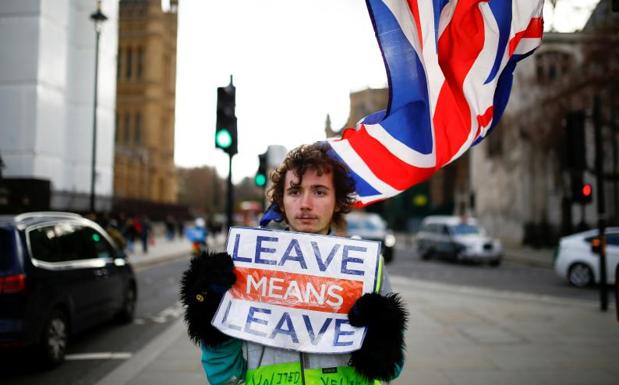 Un 'brexiter' se manifiesta. 