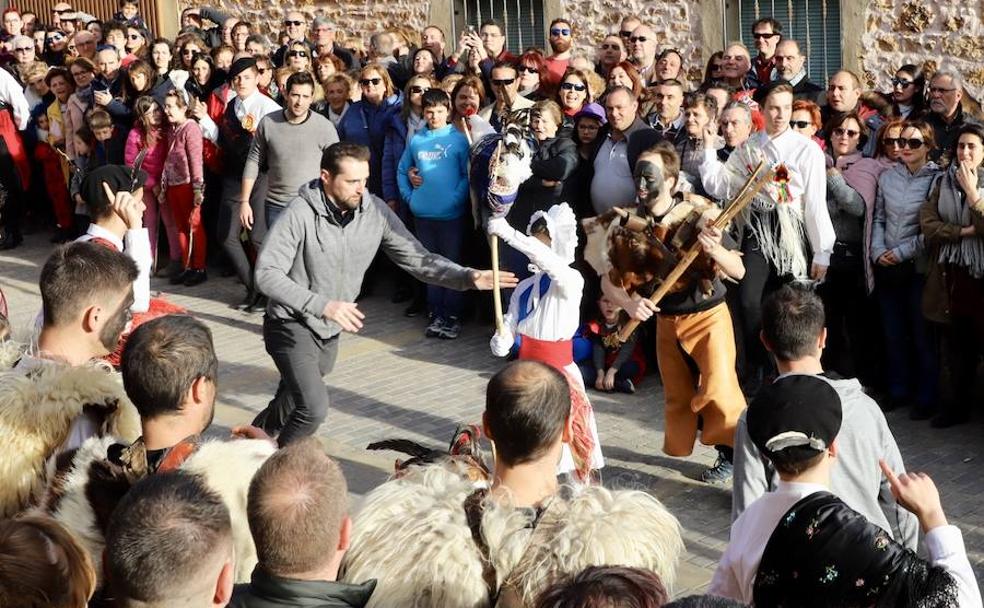 La localidad de Mecerreyes celebra su tradicional Corrida del Gallo de Carnaval