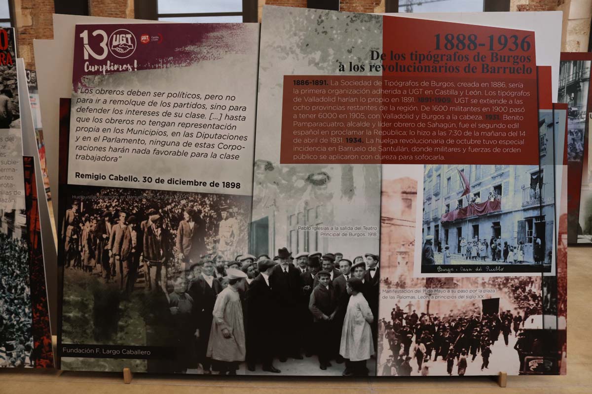 La Estación acoge hasta el 29 de marzo la exposición sobre el 130 aniversario de la Unión General de Trabajadores