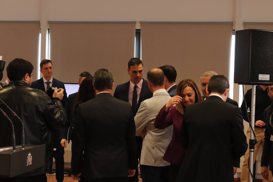 Fotos: La visita de Pedro Sánchez al Instituto Tecnológico de Castila y León en Burgos, en imágenes