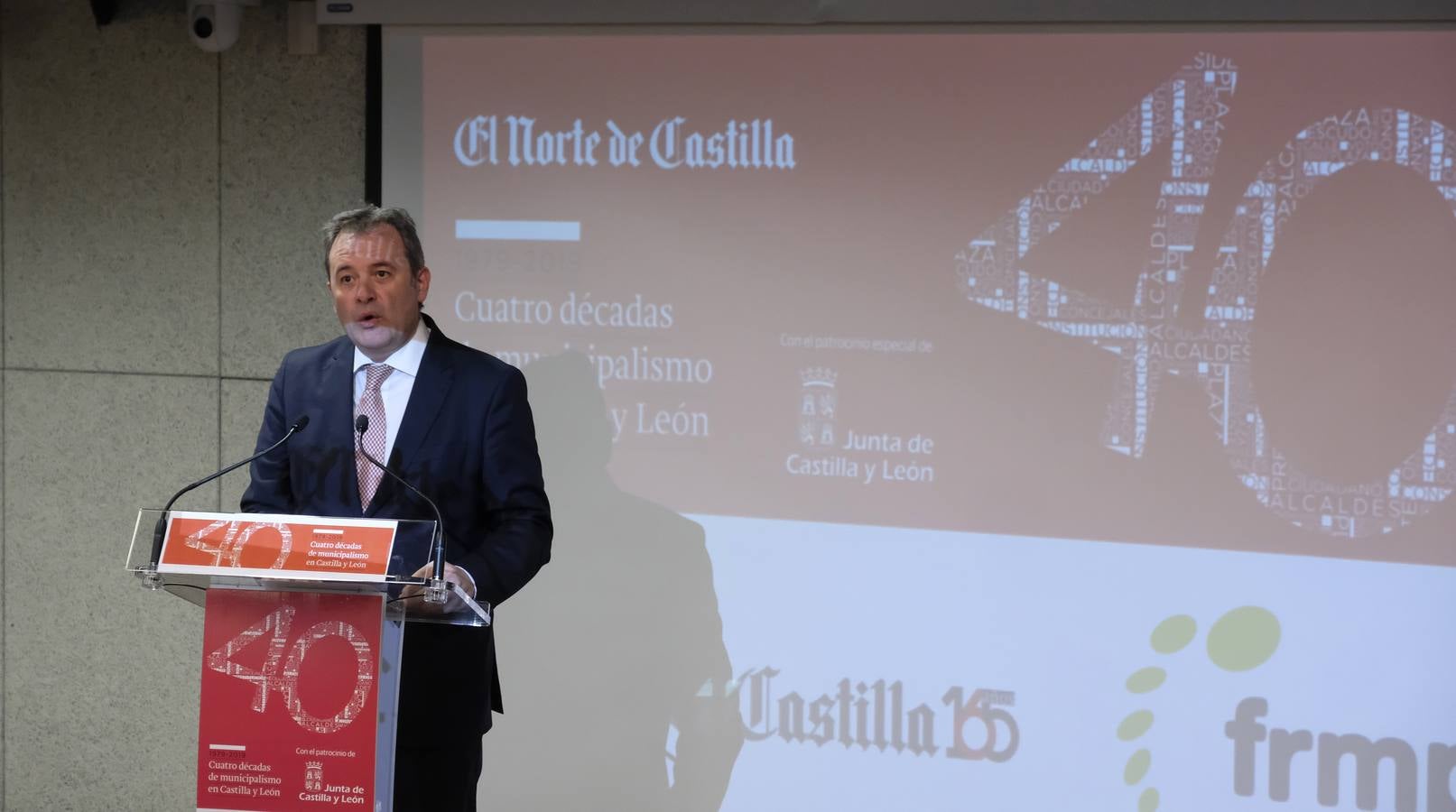 Ángel Ortiz, director de El Norte de Castilla, en un momento de su intervención.