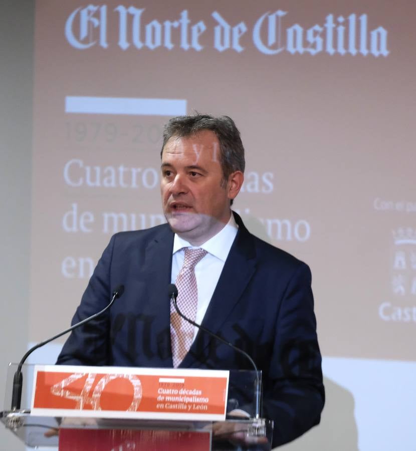 Ángel Ortiz, director de El Norte de Castilla, en un momento de su intervención.