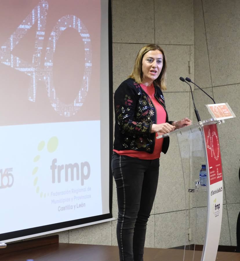 Virginia Barcones, delegada del Gobierno, en un moento de su intervención.