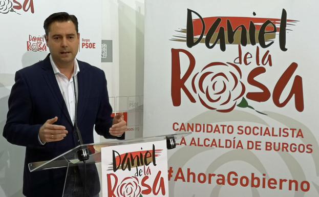 El candidato socialista a la Alcaldía de Burgos, Daniel de la Rosa.