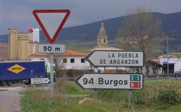 Imagen de la localidad burgalesa de la Puebla de Arganzón. 