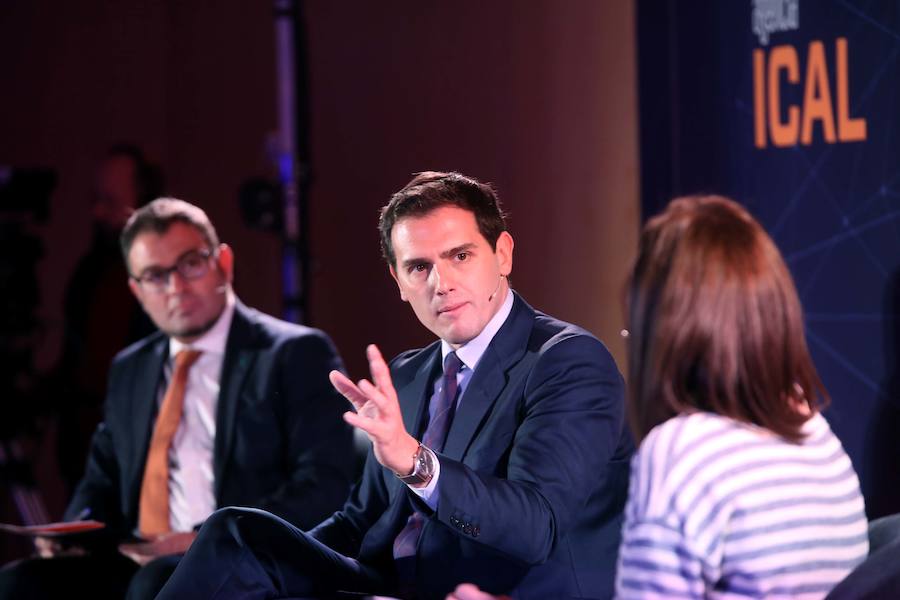 El presidente de Ciudadanos y candidato a la Presidencia del Gobierno, Albert Rivera, participa en el ciclo Tus candidatos a fondo, organizado por la Agencia Ical.
