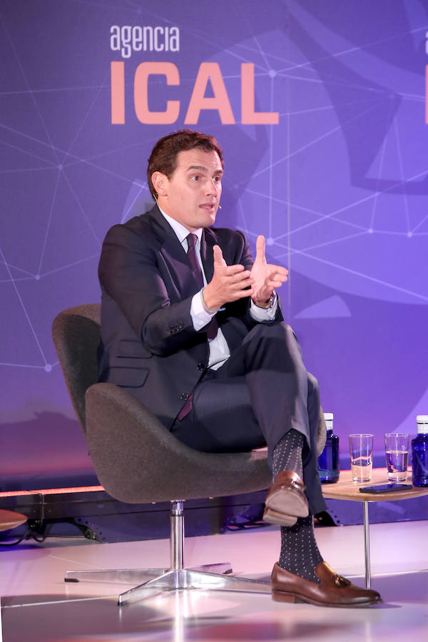 El presidente de Ciudadanos y candidato a la Presidencia del Gobierno, Albert Rivera, participa en el ciclo Tus candidatos a fondo, organizado por la Agencia Ical.